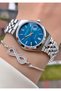 Brand Original - Silver Color - 2 Year Warranty Women's Wristwatch - Bracelet Gift - 6