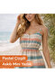 Women's Striped Strap Mini Summer Dress - Beige - 2