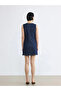 Lcw Vision Indigo Crew Neck Mini Jean Dress - 4