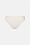 Ecru-Grey Melange 3-Piece Plain Briefs with Lace Detail at the Waist and Legs - 2