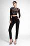 Women's Black Blouse with Stones - 4