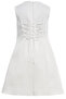 Ecru Girls' Satin Dress & Jacket Set 36334Pr - 6