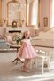 Baby Girl Evening Dress Rose Embroidered Satin Bow Fluffy Dress and Headband Set - Birthday, Party, Wedding, Mevlüt (6, 12, 18, 24 Months) 36078Pr - 7