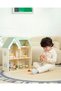 Wooden Dollhouse and Furniture Set - Figured & 2-Story (31 Pieces) - 3