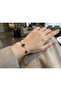 316L Steel Adjustable Chain Bracelet, 17-22 Cm, Women's Accessory, Gold Plated, Black Clover Model - 2