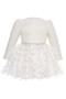 Baby Girl Evening Dress 3B Butterfly Appliqué Tulle Dress and Bolero Jacket Set - Holiday, Mawlid, Birthday, Wedding (6, 12, 18, 24 Months) 36361Pr - 5
