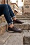 2103 Lisans Comfortable, Lightweight, Flexible, Elastic Laced Genuine Leather Men's Shoes - 3