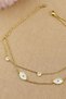 316L Steel Anklet - 2-Piece Combination Evil Eye Heart Stone 316L Steel Anklet 21+5cm Does Not Tarnish, Does Not Fade - 4