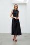 Women's Cotton Poplin Zipper Detailed Midi Dress - 4