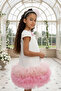 Ecru Girls Candy Tulle Hem Dress 3-7 Age 36012Pr - 6