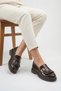 Women's Loafer Moccasin Casual Tassel Detailed Daily Shoes Tonyas Brown - 2