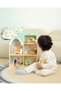 Wooden Dollhouse and Furniture Set - Figured & 2-Story (31 Pieces) - 2