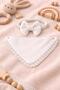 100% Cotton 4-Layer Muslin Lace Detailed Baby Set, Bandana, Baby Bib Set - 2