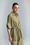 Tie-Waist Kimono Shirt - Khaki - 5