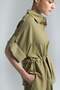 Tie-Waist Kimono Shirt - Khaki - 6