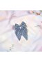 Sequin Detailed Fabric Bowknot Clasp - Blue