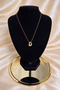 Bombeli Gold Color Thin Chain D Letter Women's Necklace