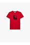 Cotton Short Sleeve Crew Neck Ataturk Printed T-Shirt - 3