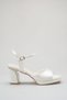 Platform Thick Heeled Bridal Shoes with Ankle Buckle Stylish Evening Dress Wedding Sandals with Buckle Platform - 5