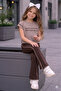 Girl's Influence Printed Crop T-Shirt & Flared Pants Set - Ages 10/14 - 31694 - 2