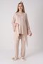 New Season Beige Lace Summer Special Design 100% Cotton Maternity Maternity Dressing Gown Pajama Set - 5