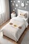 Three Sweet Capybara Patterned Single Baby Kids Bedding Set - 3