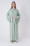 New Season Green Lace Summer Special Design 100% Cotton Full Length Maternity Pajamas Nightgown Set - 2