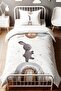 Balloon Rabbit Patterned Single Baby Kids Bedding Set - 2