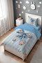 Blue Ribbon Patterned Single Baby Kids Bedding Set - 3