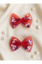 Pearl Sequin Bow Tulle Girls' Hair Clip 2-Piece Clip Hairpin Set