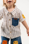Baby Boy Summer Muslin Shirt and Shorts 2-Piece Set - 3