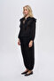 Women's Ruffled and Collar-Tied Flowy Sheer Blouse - 4