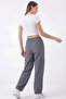 Women's Metallic Oversize Parachute Fabric Cargo Pants with Pockets, Adjustable Leg Clips, Baggy Pants - 6