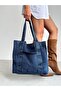 New Season Denim Jean Useful Quality Shoulder Bag. Length 40 cm / Width 45 cm