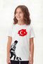 Single Ataturk, Kocatepe and Flag Print Themed Children's Short Sleeve T-Shirt - 5