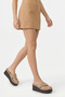 Avelessa Mink Rustic Women's Daily Buckle Detailed Wedge Sole Comfortable Stylish Suede Flip Flops - 7