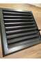 Bathroom Grille Aluminum Matte Black 45X45