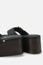 Flora Black Rustic Women's Daily Flip Flops with Buckle Detail and Padded Sole, Comfortable and Stylish - 6