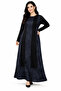 Women's Middle-Aged Patterned Mother's Combed Cotton Dress 4315 - 2