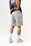 Gridwave Patterned Elastic Waist Shorts - 6