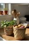Wicker Basket Small Set of 2, Flower Pot, Vegetable Basket, Organizer, Bathroom, Kitchen, Garden Decoration Wicker Basket