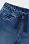 Boy's 3-9 Years Elastic Waist Jogger Denim Trousers Navy Blue - 5