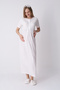 Maternity Nightgown and Robe Set – Maternity Nightgown Set, Cotton Viscose with Lace Detail - 3