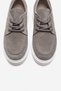 Mareon Gray Suede Genuine Leather Lace-Up Women's Casual Shoes - 2