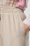 Women's Solid Color Palazzo Trousers with Elastic Waist - 3
