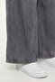 Women's Black Summer High Waist Elastic Detailed Trousers - 3