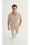 Premium Unisex Corduroy Polo Collar T-Shirt and Sweatpants Set - 4