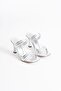Zr20My20 Premium Women's Silver Heeled Slippers - 3