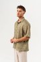 Solace Linen Fabric Short Sleeve Oversize Shirt - 2