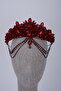 Crystal Frontlet Chain Crown Bridal Wedding Henna and Party Hair Accessory - 2